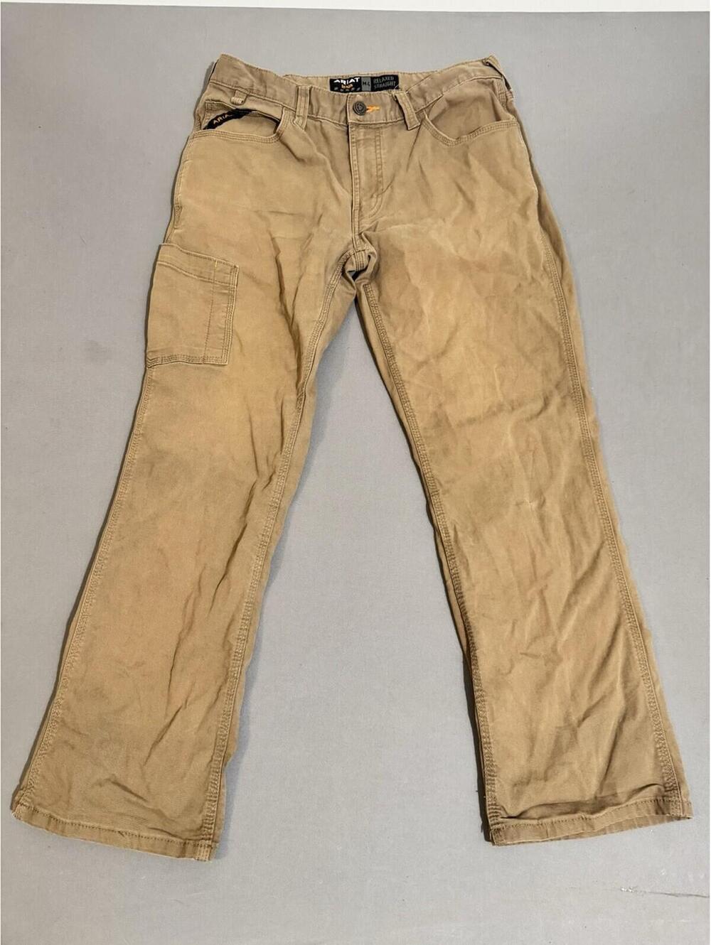 Ariat Jeans Mens 32x30 Tan M4 Relaxed Fit Bootcut Rebar Workwear Denim Pants